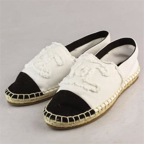 alpargata chanel original|authentic Chanel espadrilles for sale.